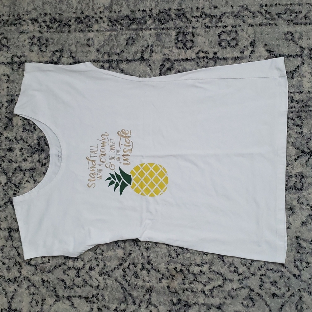 Sweet Salt cap sleeve pineapple tee
